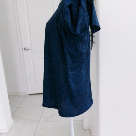 New COOLRUN Long Sleeve w/ Thumbholes Top Royal Blue Black Heathered XXL - Picture 8 of 10